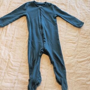 Primary Organic Cotton Zippered Onesie (6-9 Months)